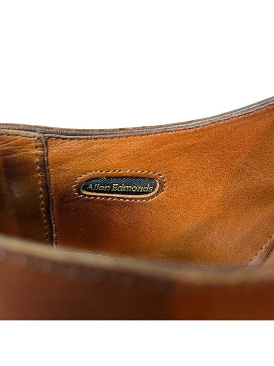 Allen Edmonds St. John\'s Brown Leather Double Monk Strap Dress Shoes Mens 10.5 E